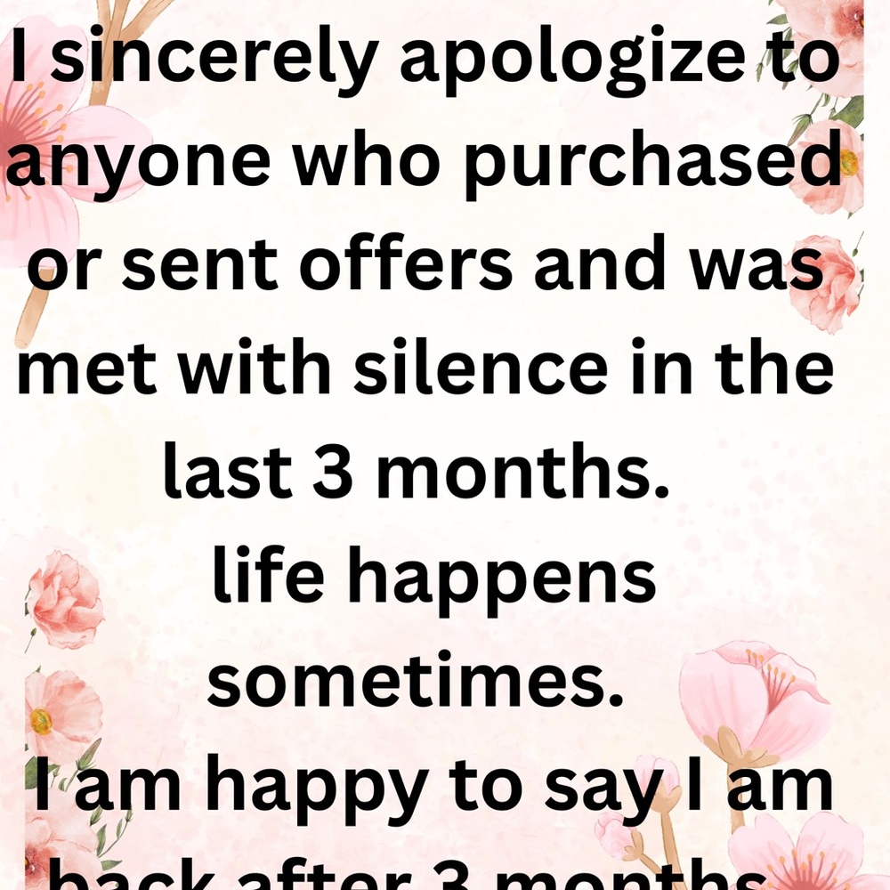 Floral Apology Note
